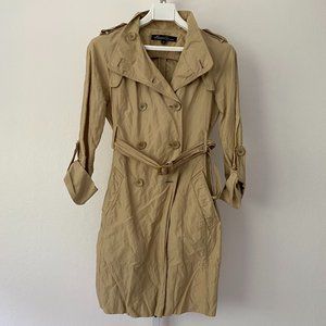 Kenneth Cole New York Women's belted Trench Coat, Beige, Size - M Petitte